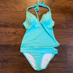 Victoria’s Secret Plunge two piece mint tankini